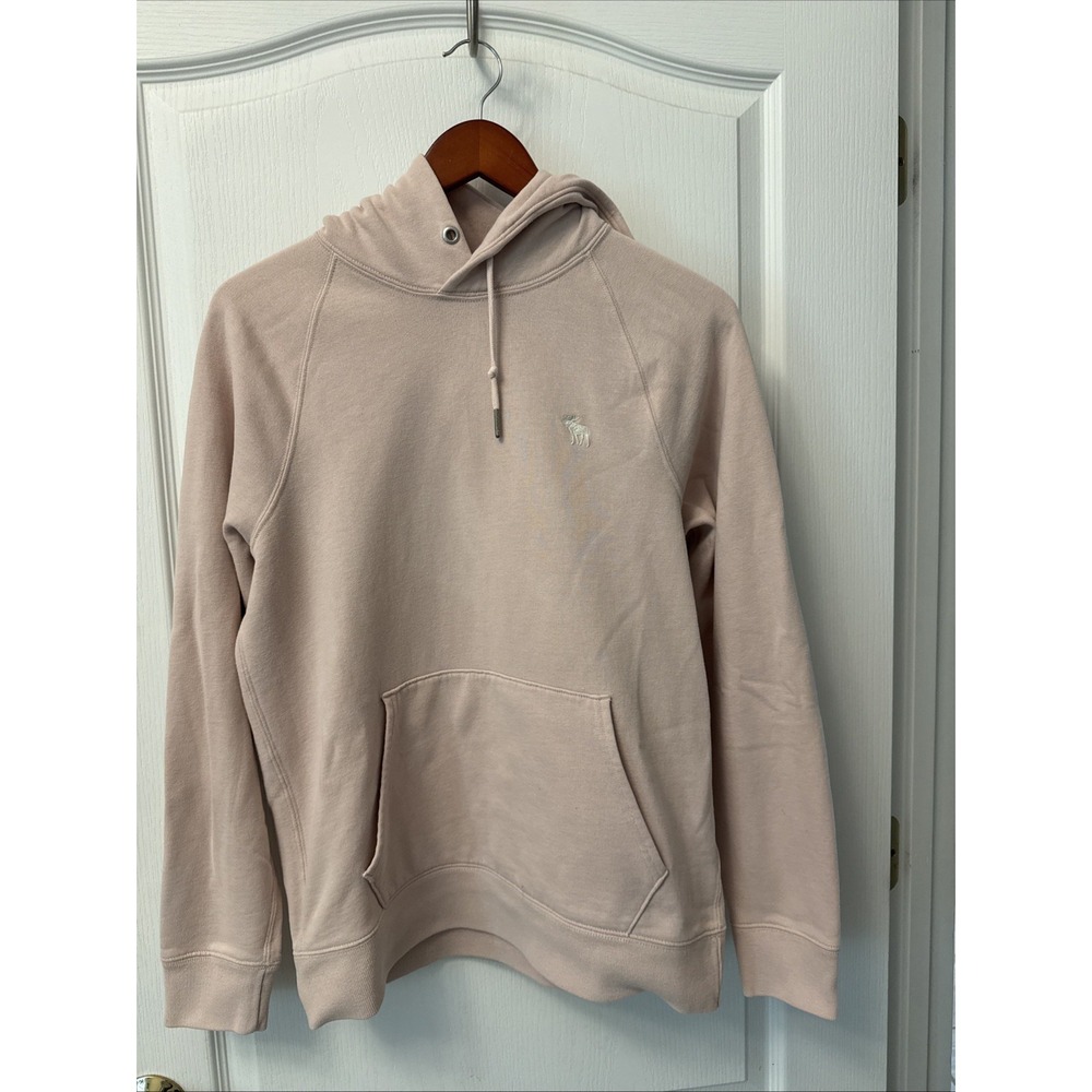 Abercrombie & Fitch Womens Small Soft Fleece Pink Hoodie Pullover Y2K Style